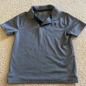 Under Armour, YSM, gray polo